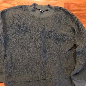 Sherpa sage green sweater